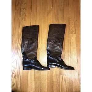 $200 Women’s leather boots Charles David, Brown Size 6.5